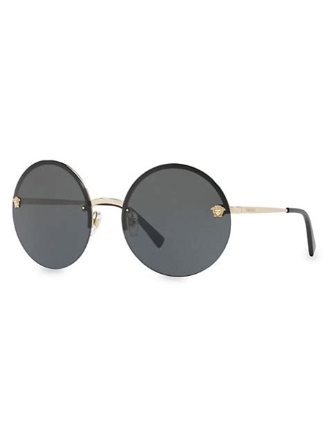 versace ve4385 on face|59mm round sunglasses Versace.